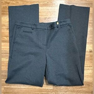 Anne Klein Dark Gray career work pants fully lined with pockets creased size 12